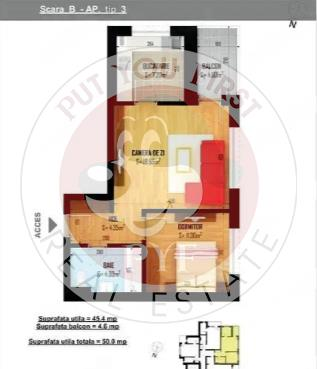 Grozavesti - Regie | Apartament  2 camere  |  Decomandat | 50 mp | B11423